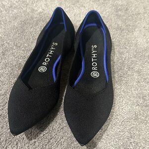 Rothy's Black and Blue Women's Flats